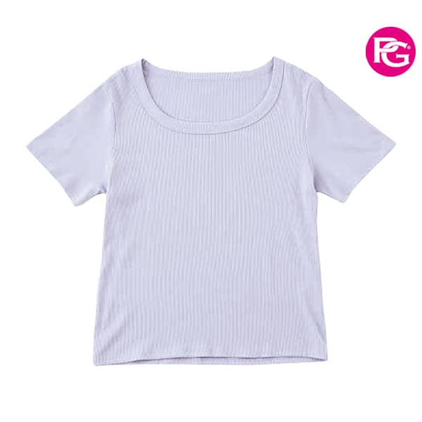 ST-1075-5A抗菌羅紋玻尿酸棉女T恤:圖片 4